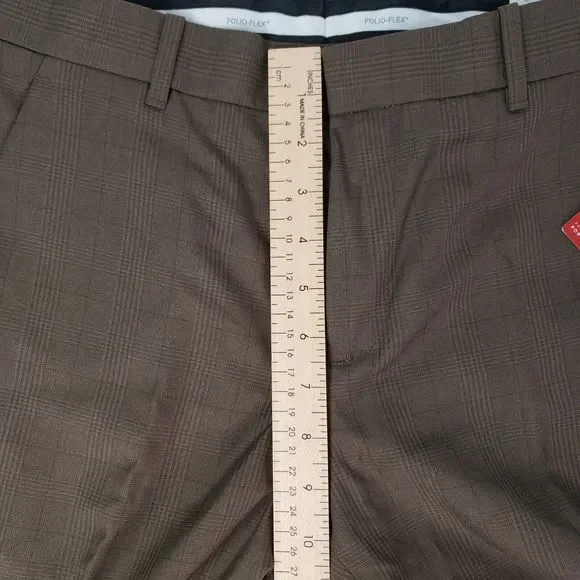Perry Ellis Pants Men's 30x29 Rain Drum Portfolio Modern Fit Non Iron NWT - Picture 4 of 14